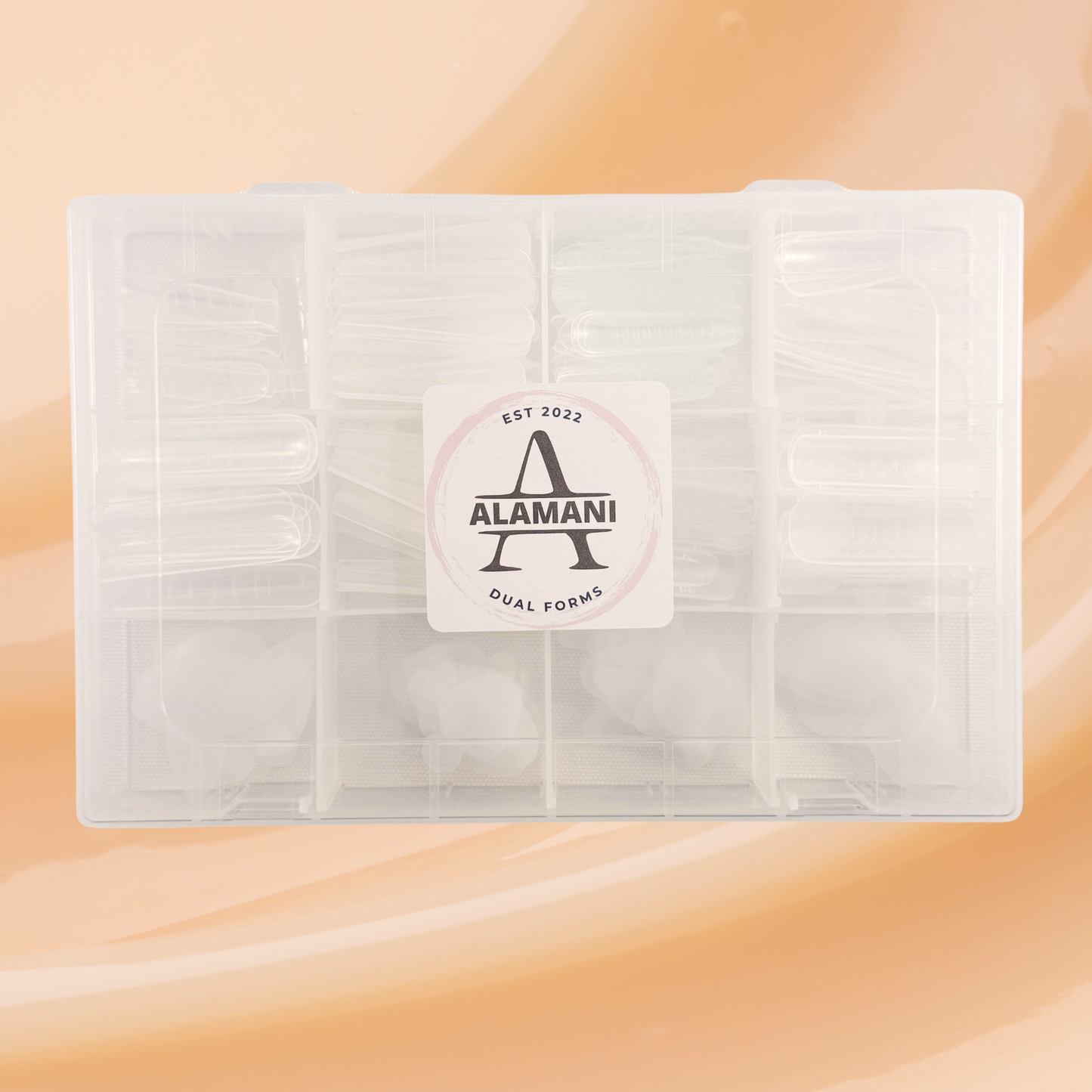 Dual Forms Set with Silicone Inserts for Hybrid Gel Enhancements and Nail Art